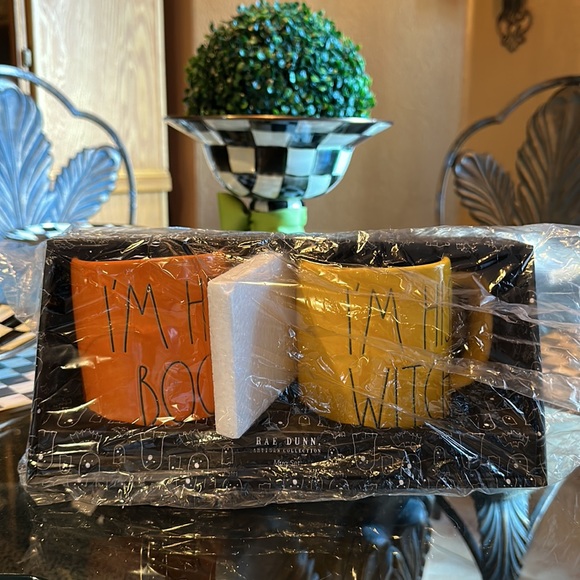 Rae Dunn Set Of 2 I’m Her Boo & I’m His Witch Mugs! New! - Picture 2 of 2